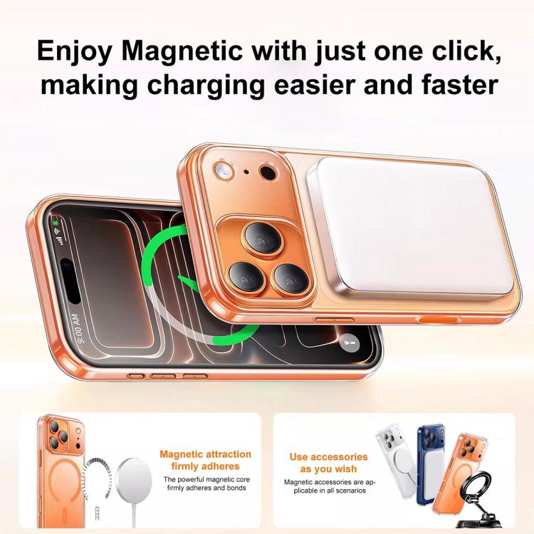 For iPhone 16 Frosted PC Hybrid TPU Magnetic Phone Case with AI Sensing Key
