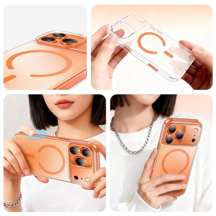 For iPhone Air Frosted PC Hybrid TPU Magnetic Phone Case with AI Sensing Key