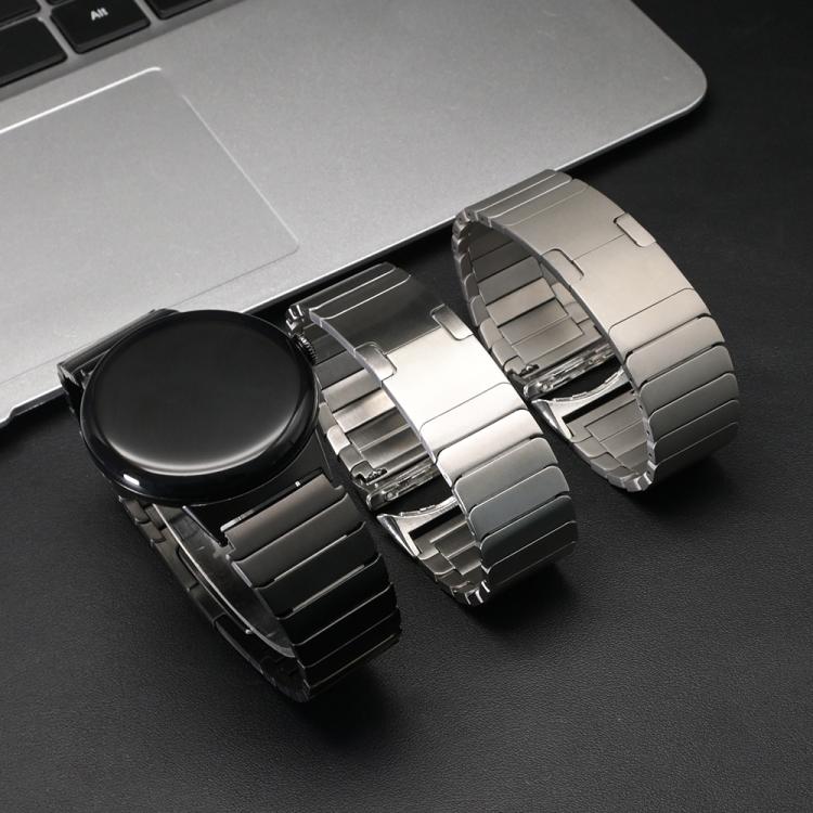 For Google Pixel Watch 4 / 3 45mm One Bead Folding Buckle Side Release Titanium Alloy Watch Band