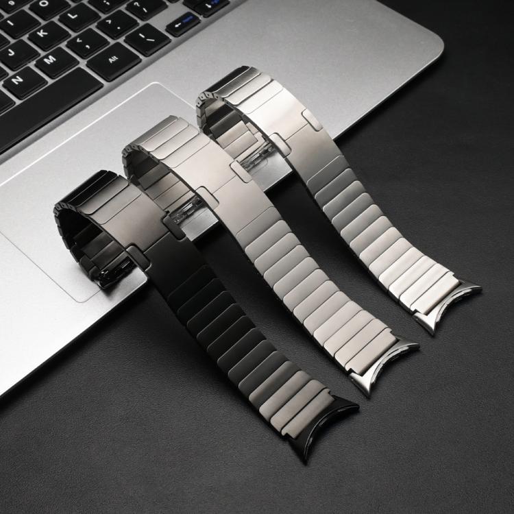 For Google Pixel Watch 4 / 3 45mm One Bead Folding Buckle Side Release Titanium Alloy Watch Band
