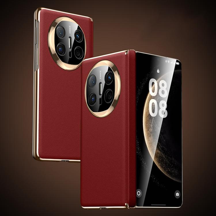 For Huawei Mate X6 Vegan Leather Series Folding Phone Case
