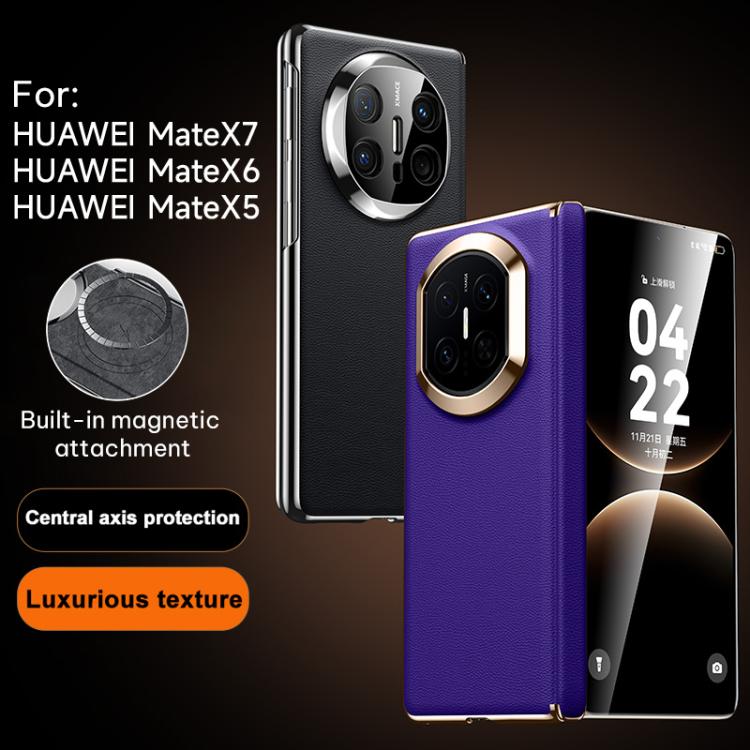 For Huawei Mate X6 Vegan Leather Series Folding Phone Case