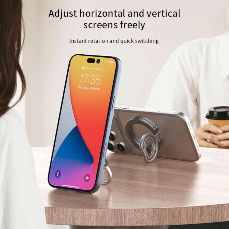 Multi-Functional 360 Degree Rotation Ring Buckle Magnetic Phone Holder