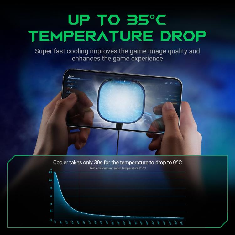 Black Shark Mag-Cooler 3 Pro 20W Magnetic Semiconductor Cooling Back Clip Phone Radiator - Black