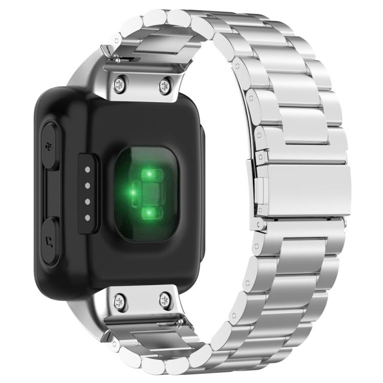 For Garmin Forerunner 35 / 30 xDfind Three Beads Stainless Steel Watch Band