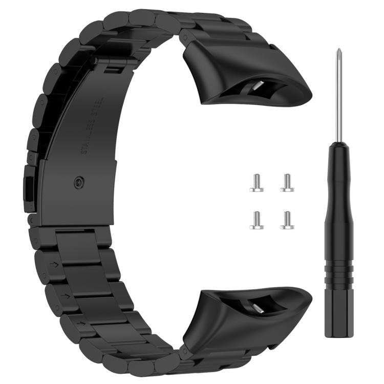 For Garmin Forerunner 45 / 45S / Swim 2 xDfind Three Beads Stainless Steel Watch Band