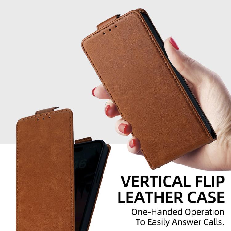 For Google Pixel 8 Pro Vertical Flip Cover Solid Color Vegan Leather Phone Case with Crossbody Chain
