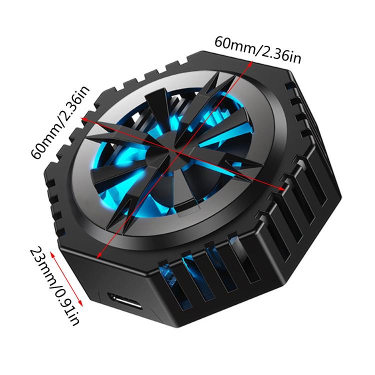 A15 Magnetic Semiconductor Cooling Mobile Phone Radiator - Black
