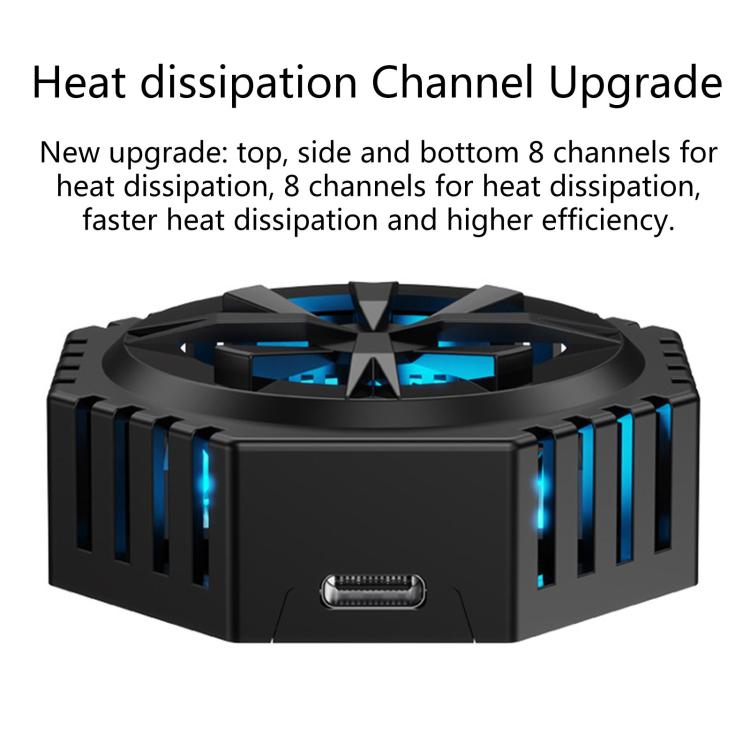 A15 Magnetic Semiconductor Cooling Mobile Phone Radiator - Black