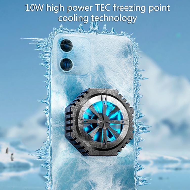 A15 Magnetic Semiconductor Cooling Mobile Phone Radiator - Black