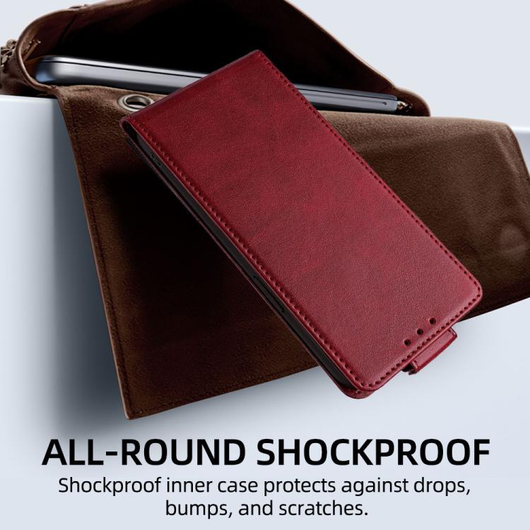 For iPhone 14 Plus Vertical Flip Cover Solid Color Vegan Leather Phone Case with Crossbody Chain