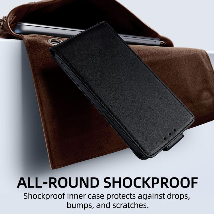 For iPhone 12 mini Vertical Flip Cover Solid Color Vegan Leather Phone Case with Crossbody Chain
