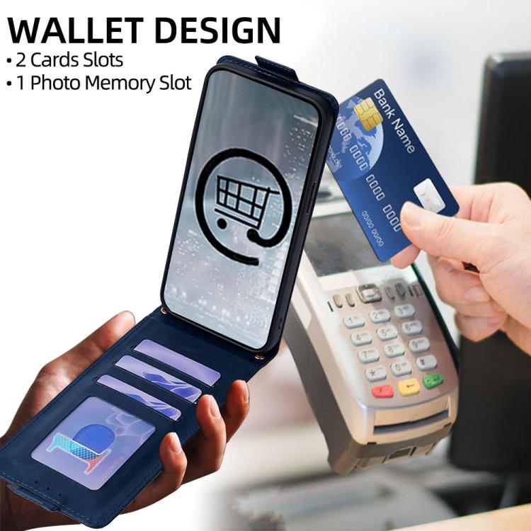 For iPhone 11 Pro Max Vertical Flip Cover Solid Color Vegan Leather Phone Case with Crossbody Chain