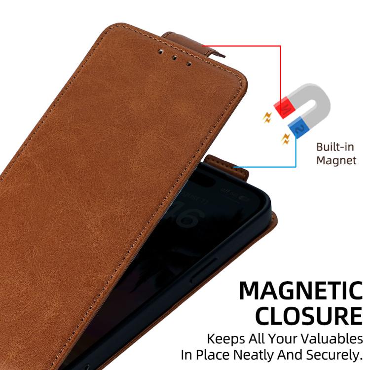 For iPhone 11 Pro Vertical Flip Cover Solid Color Vegan Leather Phone Case with Crossbody Chain