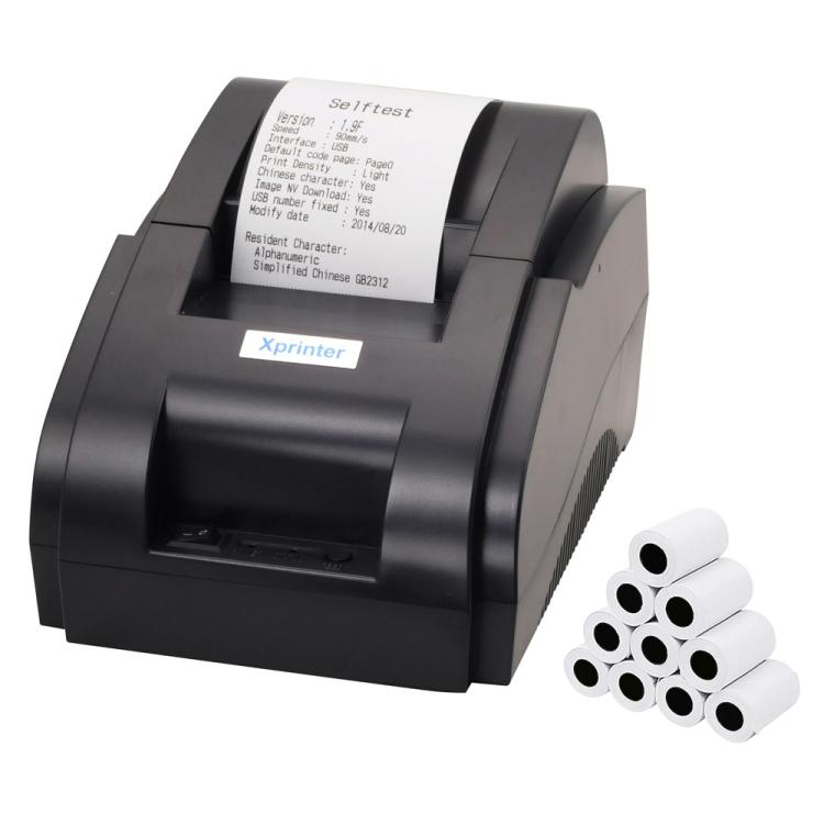 Xprinter XP58IIH 58mm Thermal Receipt Printer, Interface:USB + 12 Rolls of Paper