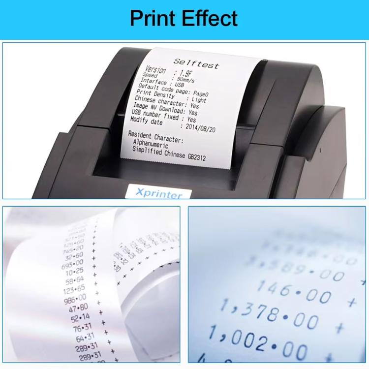 Xprinter XP58IIH 58mm Thermal Receipt Printer, Interface:USB+Bluetooth