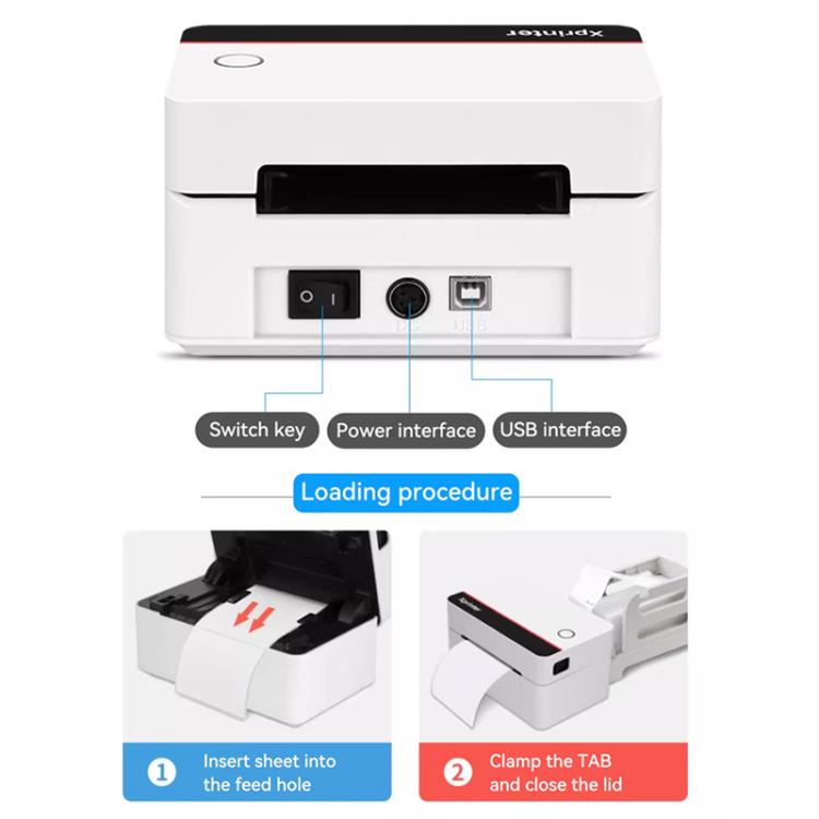 Xprinter XP-D362 80mm Computer Version Thermal Label Printer