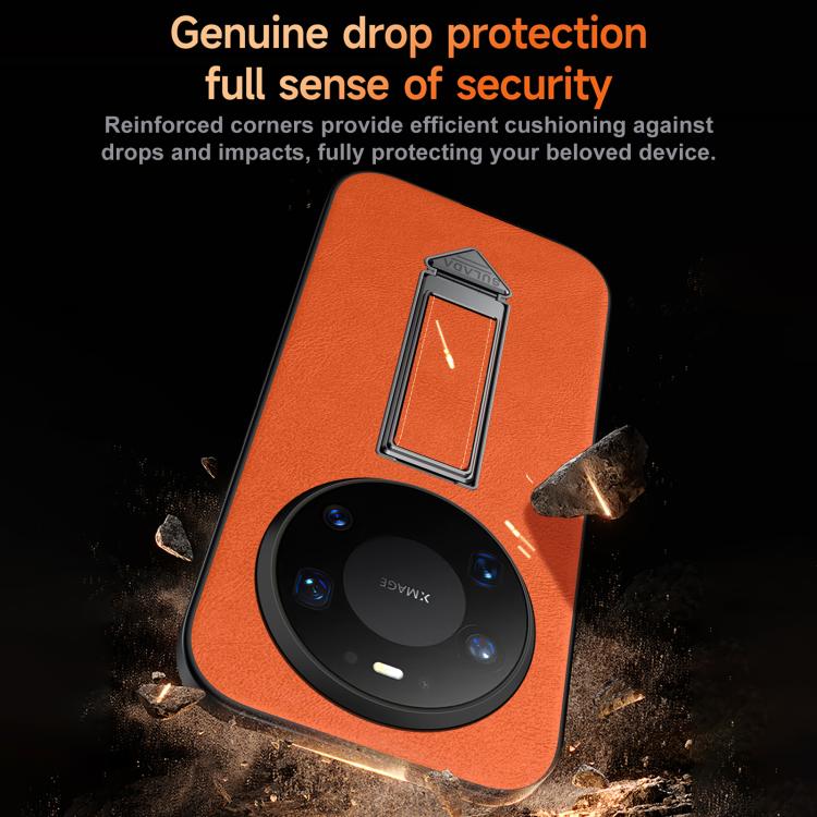 For Huawei Mate 80 Pro Max SULADA Wristband Hidden Metal Holder Faux Leather Phone Case