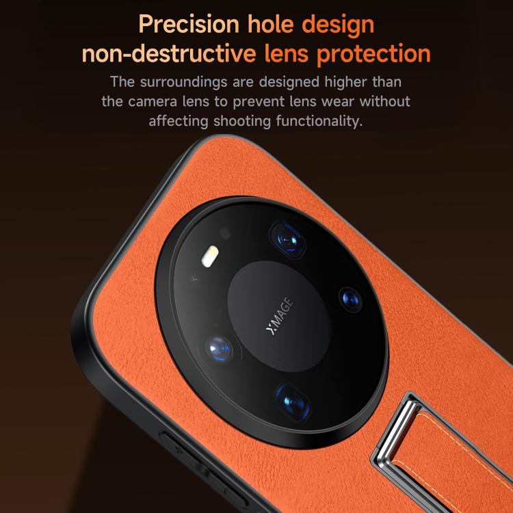 For Huawei Mate 80 Pro Max SULADA Wristband Hidden Metal Holder Faux Leather Phone Case