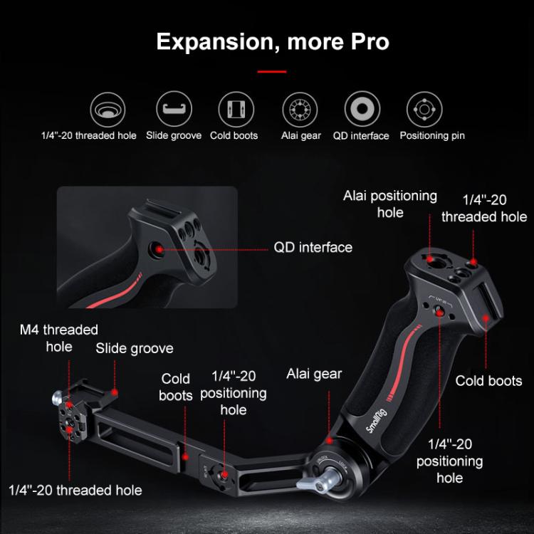 For DJI RS3 mini SmallRig Gimbal Mount Extended Vertical Arm