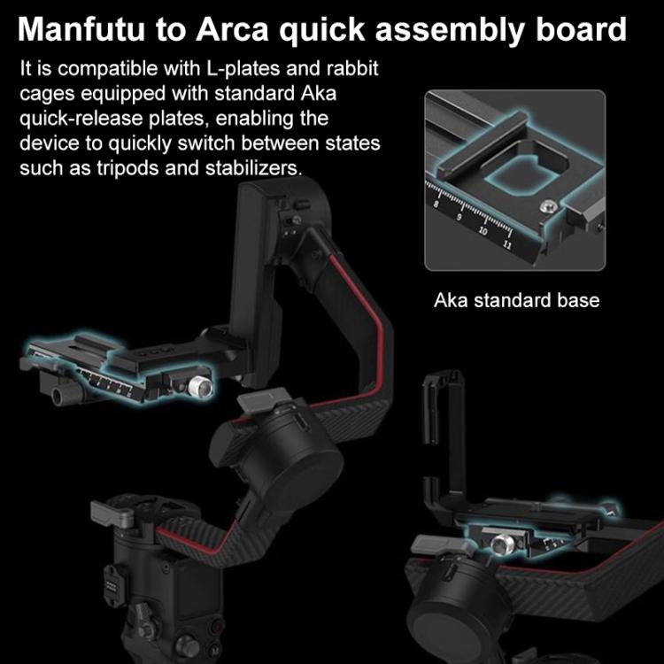 For DJI RS3 mini SmallRig Gimbal Mount Extended Vertical Arm