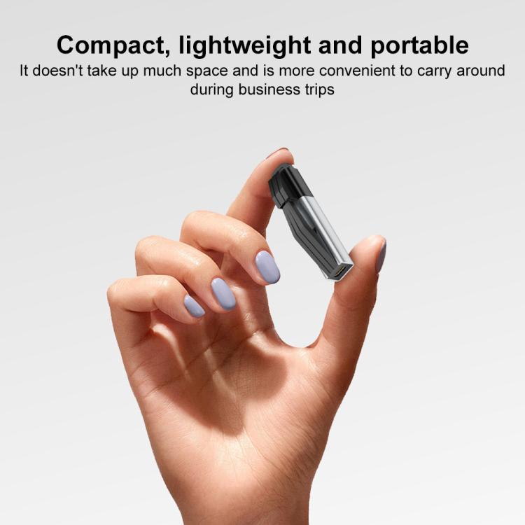 1000Mbps RJ45 to USB-C / Type-C Adapter with Keychain Cap - Dark Space Grey