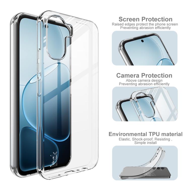 For OPPO A6x 4G / A6x 5G IMAK UX-10 Series Transparent Shockproof TPU Phone Case - Transparent