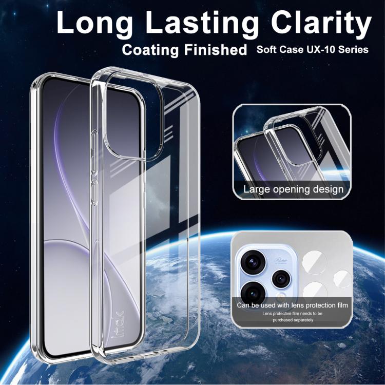 For OPPO Reno15 5G Global IMAK UX-10 Series Transparent Shockproof TPU Phone Case - Transparent