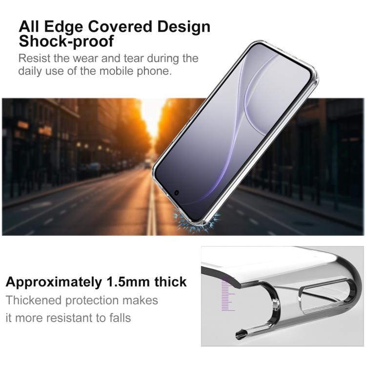 For OPPO Reno15 5G Global IMAK UX-10 Series Transparent Shockproof TPU Phone Case - Transparent