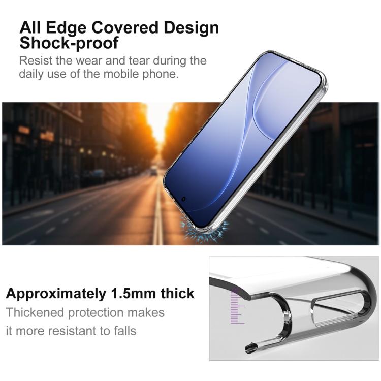 For OPPO Reno15 Pro 5G Global IMAK UX-10 Series Transparent Shockproof TPU Phone Case - Transparent