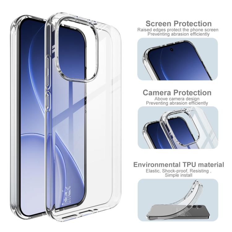 For OPPO Reno15 Pro 5G Global IMAK UX-10 Series Transparent Shockproof TPU Phone Case - Transparent