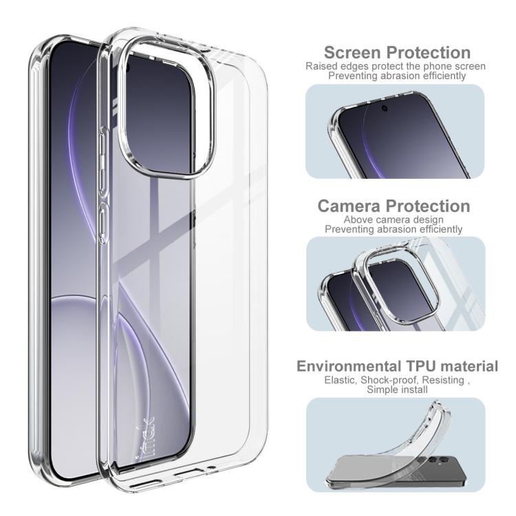 For OPPO Reno15 Pro Max 5G Global IMAK UX-10 Series Transparent Shockproof TPU Phone Case - Transparent
