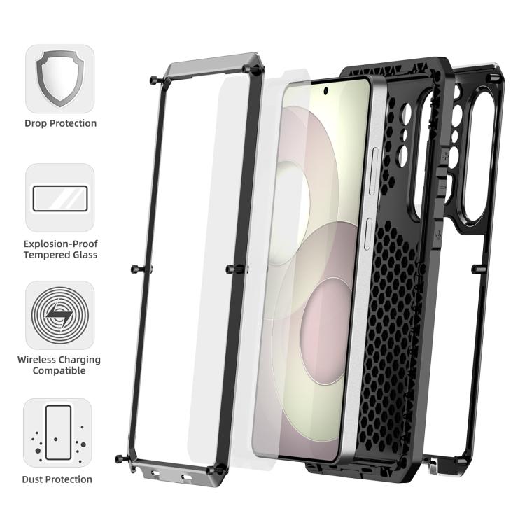 For Samsung Galaxy S26 Ultra 5G RedPepper Metal Triple-proof Heat Dissipation Phone Case