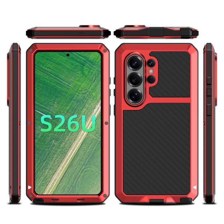 For Samsung Galaxy S26 Ultra 5G RedPepper Metal Triple-proof Heat Dissipation Phone Case