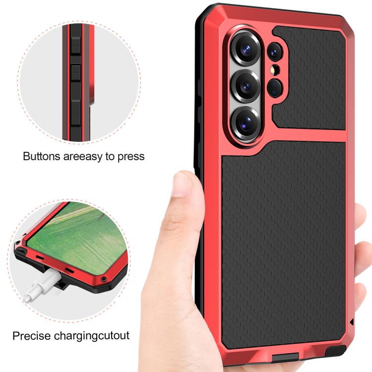 For Samsung Galaxy S26 Ultra 5G RedPepper Metal Triple-proof Heat Dissipation Phone Case