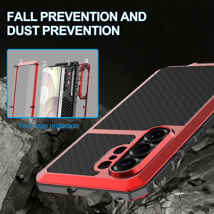 For Samsung Galaxy S26 Ultra 5G RedPepper Metal Triple-proof Heat Dissipation Phone Case