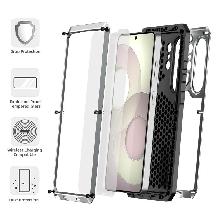 For Samsung Galaxy S26 Ultra 5G RedPepper Metal Triple-proof Heat Dissipation Phone Case