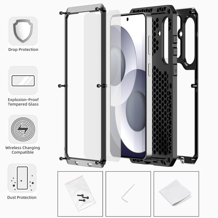 For Samsung Galaxy S26 5G RedPepper Metal Triple-proof Heat Dissipation Phone Case