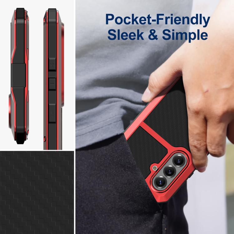 For Samsung Galaxy S26 5G RedPepper Metal Triple-proof Heat Dissipation Phone Case