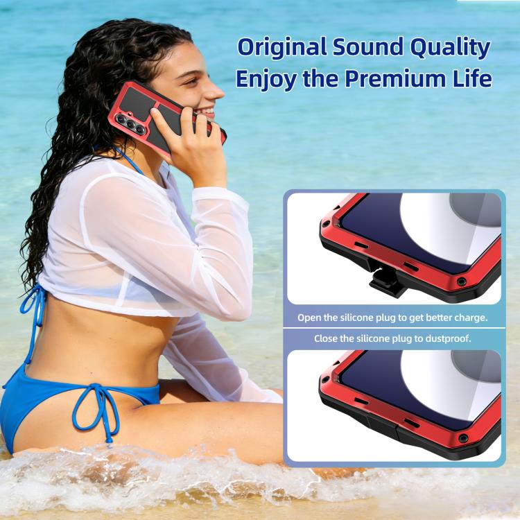 For Samsung Galaxy S26 5G RedPepper Metal Triple-proof Heat Dissipation Phone Case