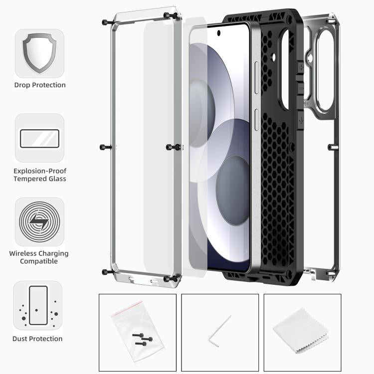 For Samsung Galaxy S26 5G RedPepper Metal Triple-proof Heat Dissipation Phone Case