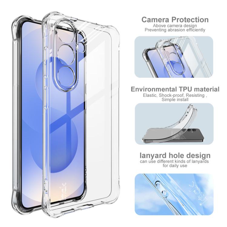For Samsung Galaxy S26 5G imak Shockproof Airbag TPU Phone Case - Transparent