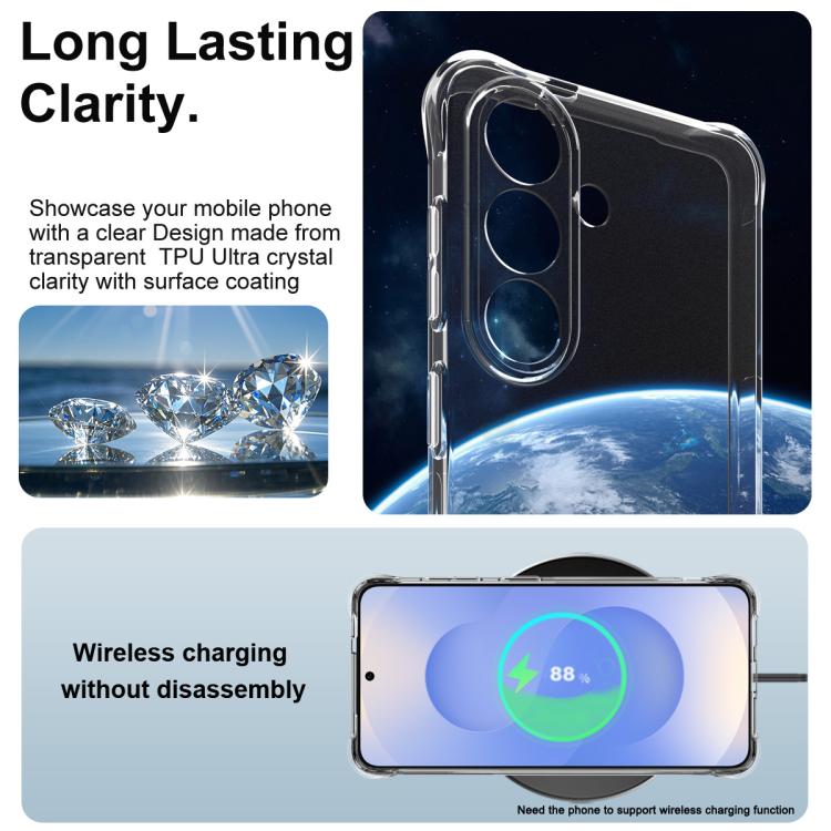 For Samsung Galaxy S26 5G imak Shockproof Airbag TPU Phone Case - Transparent