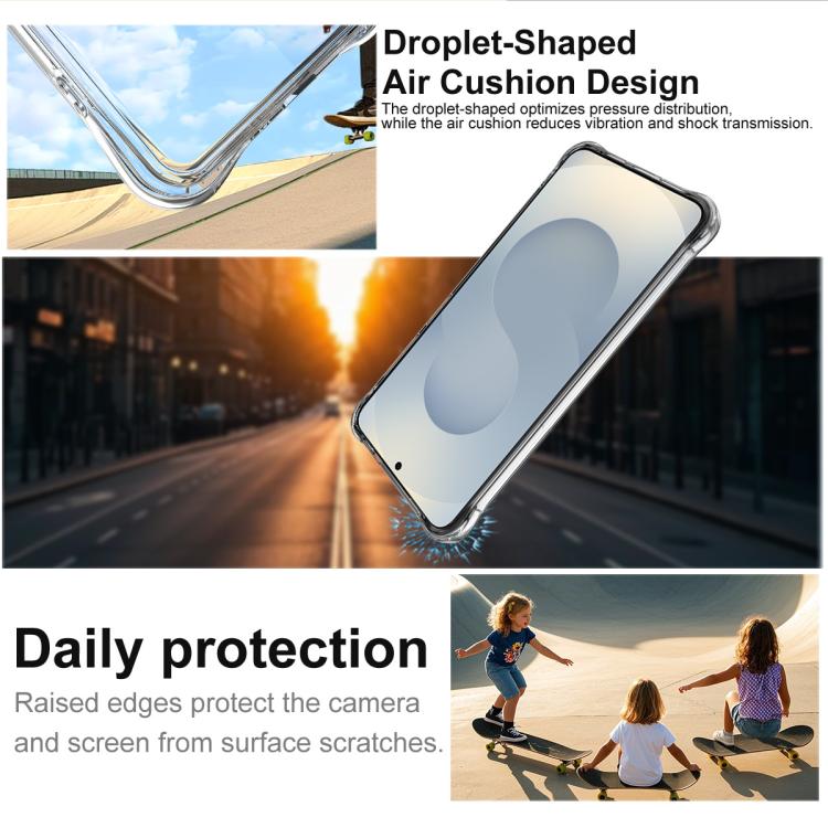 For Samsung Galaxy S26+ 5G imak Shockproof Airbag TPU Phone Case - Transparent