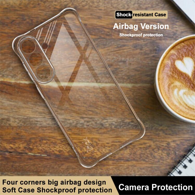 For Samsung Galaxy S26+ 5G imak Shockproof Airbag TPU Phone Case - Transparent