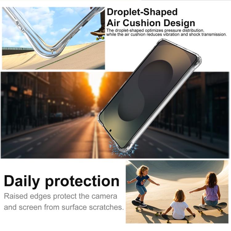 For Samsung Galaxy S26 Ultra 5G imak Shockproof Airbag TPU Phone Case - Transparent