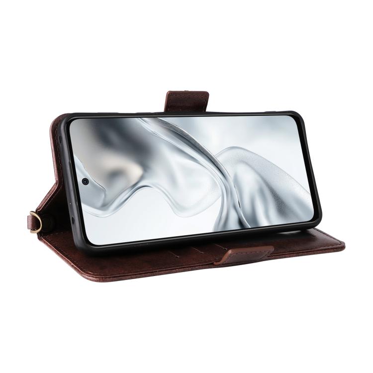 For ZTE nubia S2 504ZT Multi-card Slots Crossbody Cowhide Leather Phone Case