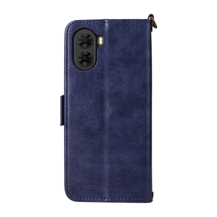 For ZTE nubia S2 504ZT Multi-card Slots Crossbody Cowhide Leather Phone Case