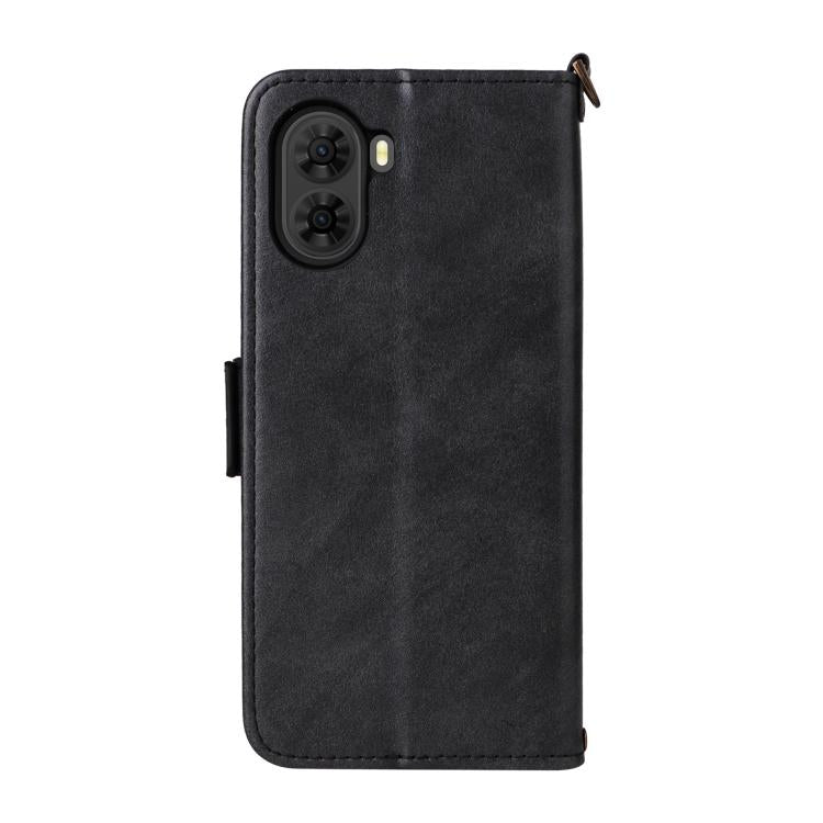 For ZTE nubia S2 504ZT Multi-card Slots Crossbody Cowhide Leather Phone Case