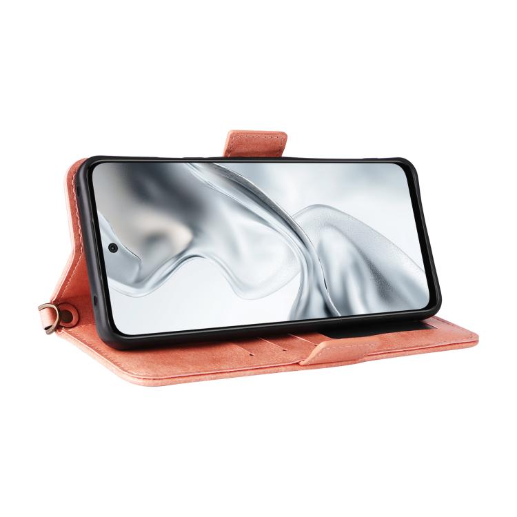 For ZTE nubia S2 504ZT Multi-card Slots Crossbody Cowhide Leather Phone Case